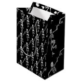 Sac Cadeau Moyen Dancing Skeleton (Devant Angle)