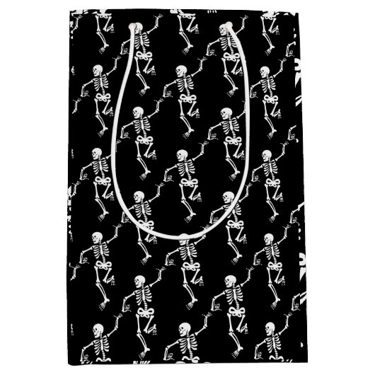 Sac Cadeau Moyen Dancing Skeleton (Devant)