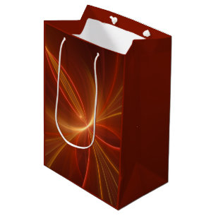 Sac Cadeau Moyen Danse Avec La Lumière Moderne Art Fractal Abstrait