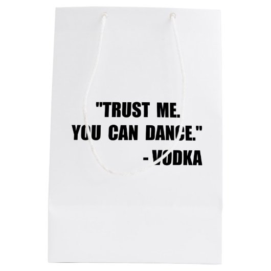 Sac Cadeau Moyen Danse de vodka (Dos)