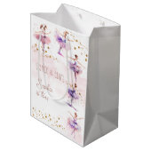 Sac Cadeau Moyen Danse et ballerine tourbillon anniversaire (Dos Angle)