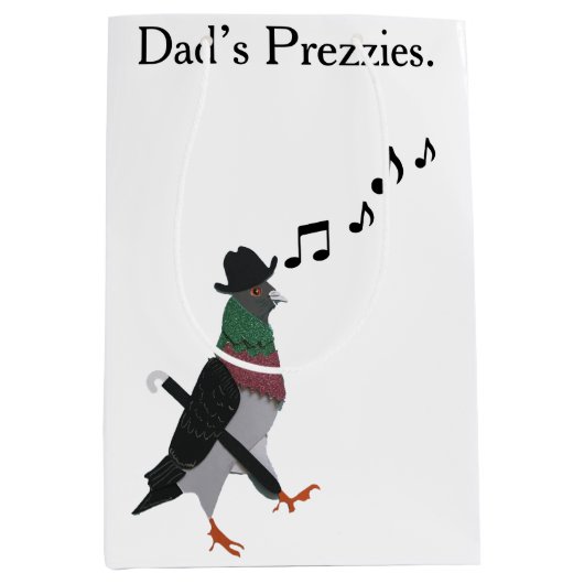 Sac Cadeau Moyen Dapper Pigeon  (Devant)