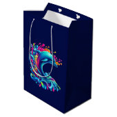 Sac Cadeau Moyen Dauphin coloré (Dos Angle)