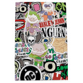 Sac Cadeau Moyen DC Super-Villains Cartoon Pattern (Devant)