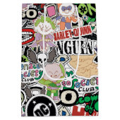 Sac Cadeau Moyen DC Super-Villains Cartoon Pattern (Dos)