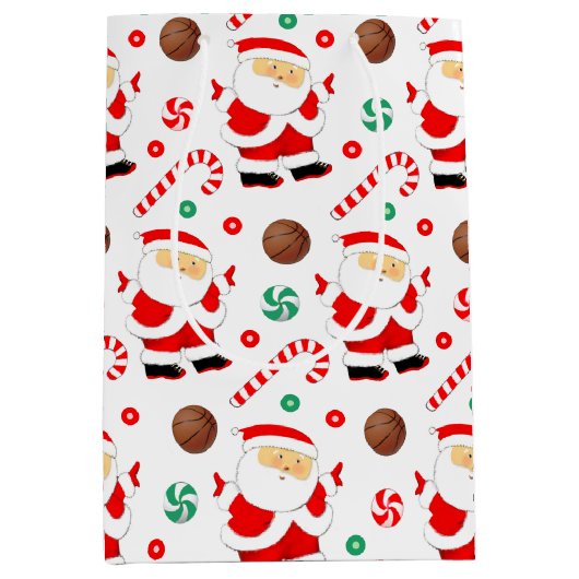 Sac cadeau moyen de basket-ball (Devant)