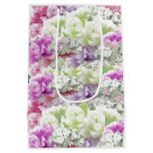 Sac cadeau moyen de fleurs de bouquet mixtes multi (Dos)
