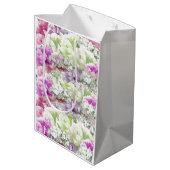Sac cadeau moyen de fleurs de bouquet mixtes multi (Dos Angle)