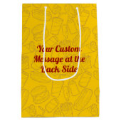 Sac cadeau moyen de frites françaises (Dos)