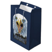 Sac Cadeau Moyen De MaineEagle fin (Dos Angle)