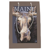 Sac Cadeau Moyen De MaineMoose fin (Devant)