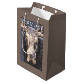 Sac Cadeau Moyen De VermontMoose fin (Dos Angle)