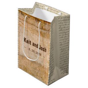 Sac Cadeau Moyen Déclaration d'indépendance 📜 Parchmen historique