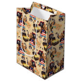 Sac Cadeau Moyen Découvrir l'aventure : Ours pirate (Devant Angle)