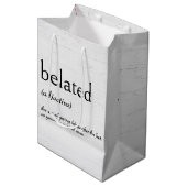 Sac Cadeau Moyen Définition De Dictionnaire Pour Anniversaire BATTU (Devant Angle)