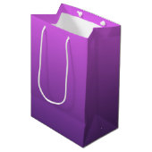 Sac Cadeau Moyen dégradé foncé violet (Devant Angle)