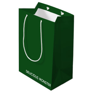 Sac Cadeau Moyen Delicious Monster green color name