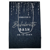 Sac Cadeau Moyen Denim Parties scintillant Diamond Driving Classy B (Dos)
