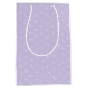 Sac Cadeau Moyen Dent Mignonne Sourire - Lavande