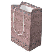 Sac Cadeau Moyen Dentelle d'or (Dos Angle)