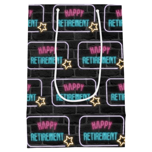 Sac Cadeau Moyen Départ de Neon Connexion En Brique (Dos)