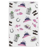 Sac Cadeau Moyen Derby Party Attire Mint Julep Horseshoe (Devant)