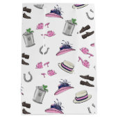 Sac Cadeau Moyen Derby Party Attire Mint Julep Horseshoe (Dos)