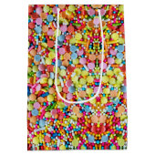 Sac Cadeau Moyen Des bonbons colorés saupoudrent Confetti Jimmies (Dos)