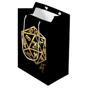 Sac Cadeau Moyen Dés dés de jeu de rôle fantasy tabletop PnP Gamer