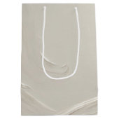 Sac Cadeau Moyen Design Abstrait d'ivoire d'anniversaire (Dos)