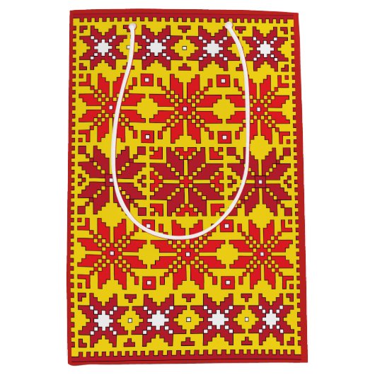 Sac Cadeau Moyen Design d'étoiles balte (Devant)