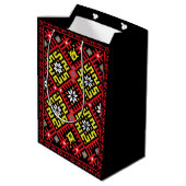 Sac Cadeau Moyen Design ethnographique letton (Dos Angle)