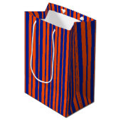 Sac Cadeau Moyen Design Motif Orange Blue (Devant Angle)
