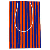 Sac Cadeau Moyen Design Motif Orange Blue (Devant)