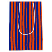 Sac Cadeau Moyen Design Motif Orange Blue (Dos)