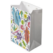 Sac Cadeau Moyen Design naturel (Devant Angle)