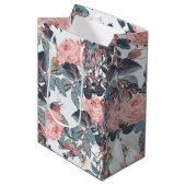 Sac Cadeau Moyen Design rose rose (Devant Angle)