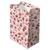 Sac Cadeau Moyen Desserts Sucrés (Dos Angle)