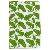 Sac Cadeau Moyen Dessin de grenouille verte (Devant)