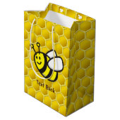 Sac Cadeau Moyen Dessin sur les abeilles (Dos Angle)