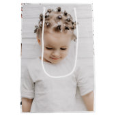 Sac Cadeau Moyen Deux cerfs d'hiver en fête Noël (Dos)