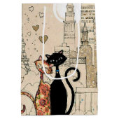 Sac Cadeau Moyen Deux chats amoureux (Dos)