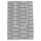 Sac Cadeau Moyen Deux Élégants Deviennent Un Mariage De Script (Dos)