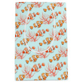 Sac Cadeau Moyen Deux poissons clowns ou un poisson-anémone à l'aqu (Devant)