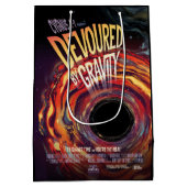 Sac Cadeau Moyen Dévasté Par Gravité Halloween Trou Horreur Noir (Dos)