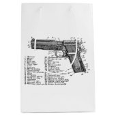 Sac Cadeau Moyen Diagramme V2 d'arme à feu (Devant)