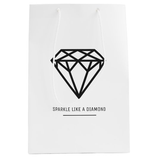 Sac Cadeau Moyen Diamant (Devant)