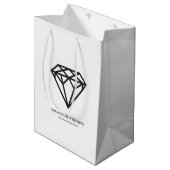 Sac Cadeau Moyen Diamant (Devant Angle)