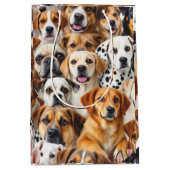 Sac Cadeau Moyen Différentes races de chiens (Devant)