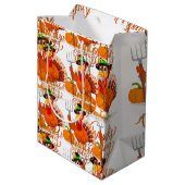 Sac Cadeau Moyen Dinde fermière de Thanksgiving (Dos Angle)